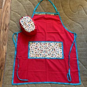 African Inspired Chef's Apron & Hat